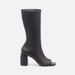 Ankle Em Couro