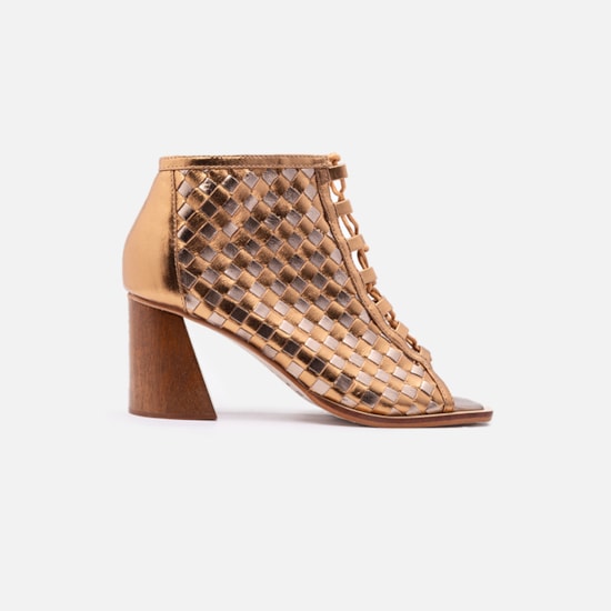 Ankleboot Quadriculada