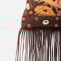 Bolsa Crossbody Bordada Com Franja