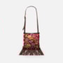 Bolsa Crossbody Bordada Com Franja