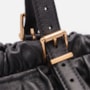 Bolsa De Couro Vintage Fivelas