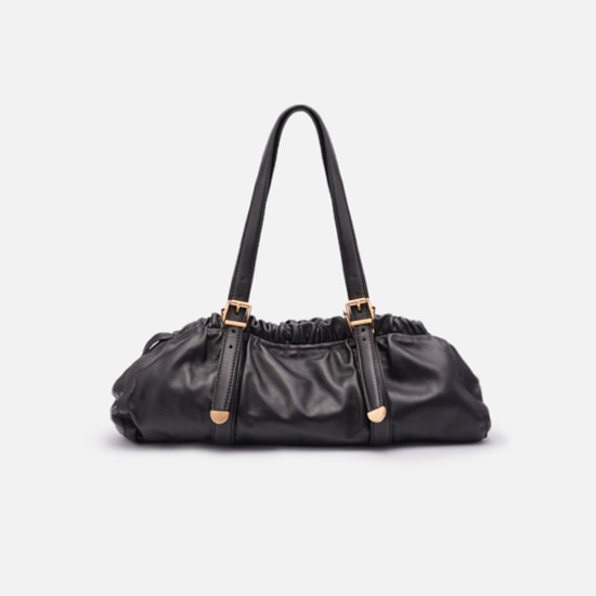 Bolsa De Couro Vintage Fivelas