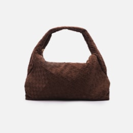 Bolsa Hobo Em Camurça