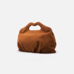 Bolsa Maxi Clutch Camurça