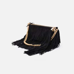 Bolsa Shoulder Suede Franjas