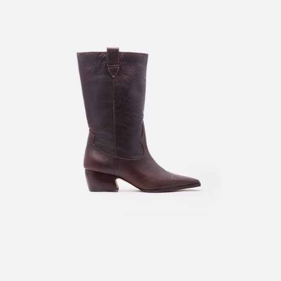 Bota Em Couro