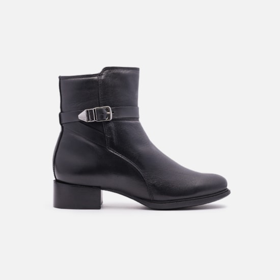 Bota Em Couro