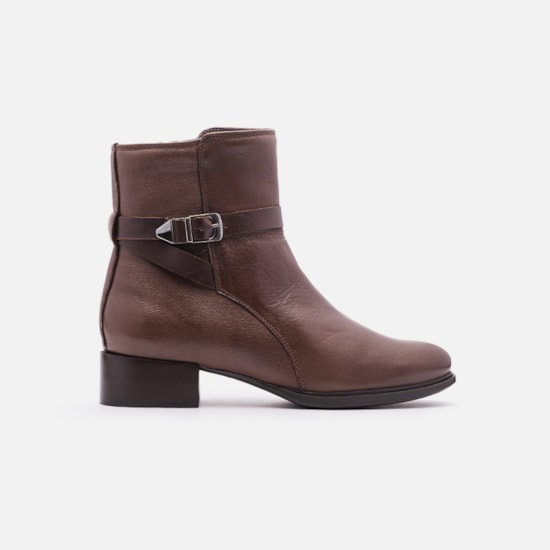 Bota Em Couro