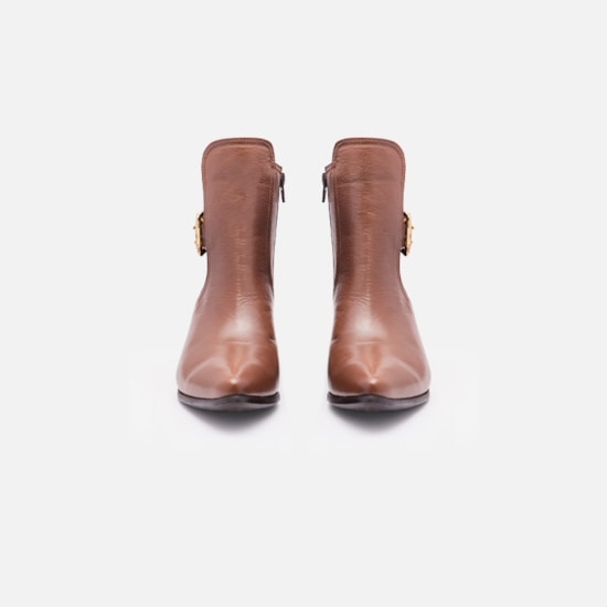 Bota Em Couro
