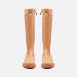 Bota Em Couro Strech