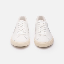 Esplar Logo Leather White Silver