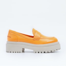 LOAFER CARRANO BOLD SALTO BLOCO BAIXO TRATORADO EM COURO