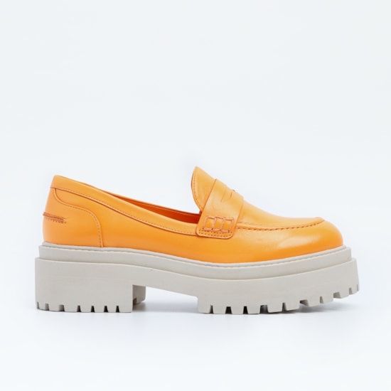 LOAFER CARRANO BOLD SALTO BLOCO BAIXO TRATORADO EM COURO