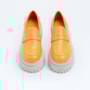 LOAFER CARRANO BOLD SALTO BLOCO BAIXO TRATORADO EM COURO