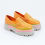 LOAFER CARRANO BOLD SALTO BLOCO BAIXO TRATORADO EM COURO
