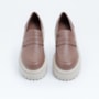 LOAFER CARRANO BOLD SALTO BLOCO BAIXO TRATORADO EM COURO