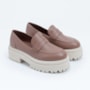 LOAFER CARRANO BOLD SALTO BLOCO BAIXO TRATORADO EM COURO