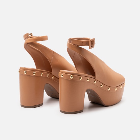 SANDÁLIA CLOG VICENZA CASTANHA MARREH - Main Image