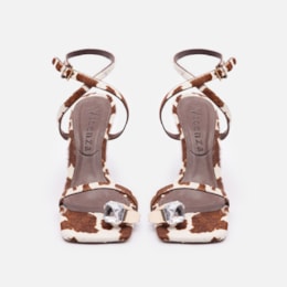 Sandalia Cow Print