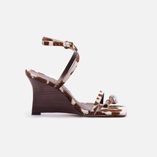 Sandalia Cow Print
