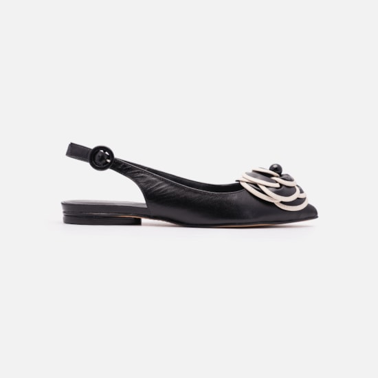 Sapatilha Em Em Couro