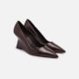 Scarpin Anabela Em Couro Verniz