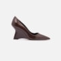 Scarpin Anabela Em Couro Verniz