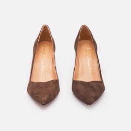 Scarpin Em Camurca