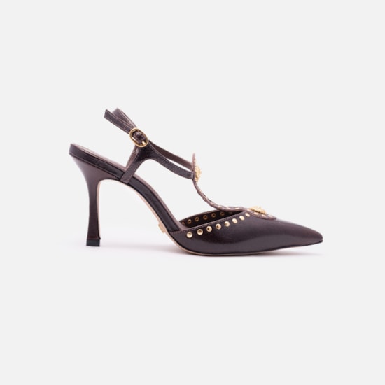 Scarpin Em Couro