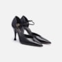 Scarpin Slingback Couro Verniz