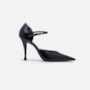 Scarpin Slingback Couro Verniz