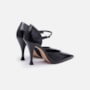 Scarpin Slingback Couro Verniz