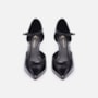 Scarpin Slingback Couro Verniz