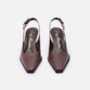 Scarpin Slingback Em Couro