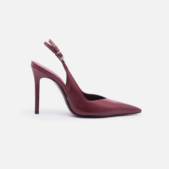 Slingback Couro