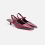 Slingback Em Couro