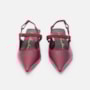 Slingback Em Couro