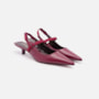 Slingback Em Couro