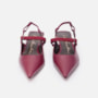 Slingback Em Couro