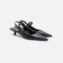 Slingback Em Couro