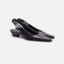 Slingback Em Couro