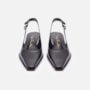 Slingback Em Couro
