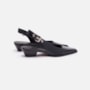 Slingback Em Couro