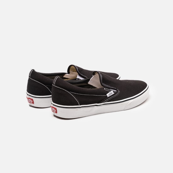 Vans U Classic Slip-On Unisex-Adult Trainers Black White 8.5 us main image 1