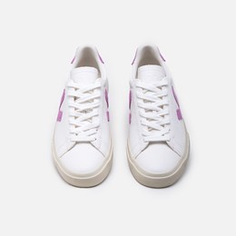 Tenis Veja Campo Cf Leather Extra White Mulberry