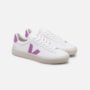 Tenis Veja Campo Cf Leather Extra White Mulberry