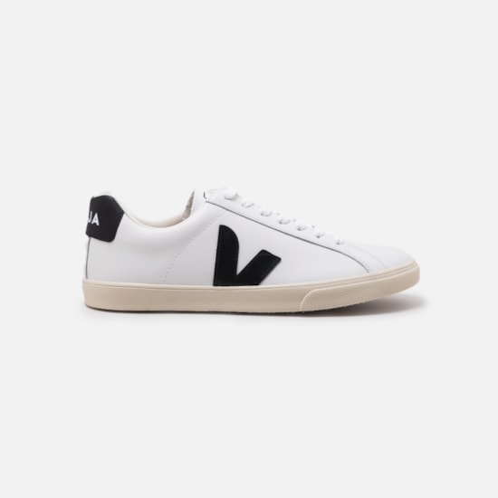 Tenis Veja Esplar Logo Leather Extra White