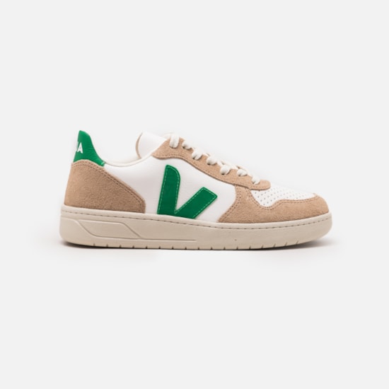 Tenis Veja V-10 Chromefree Extra White Emeraude