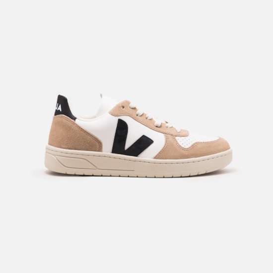 Tenis Veja V-10 Chromefree Extra Withe Black Sah