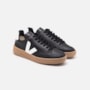 Tenis Veja V-12 Leather Black White Dune